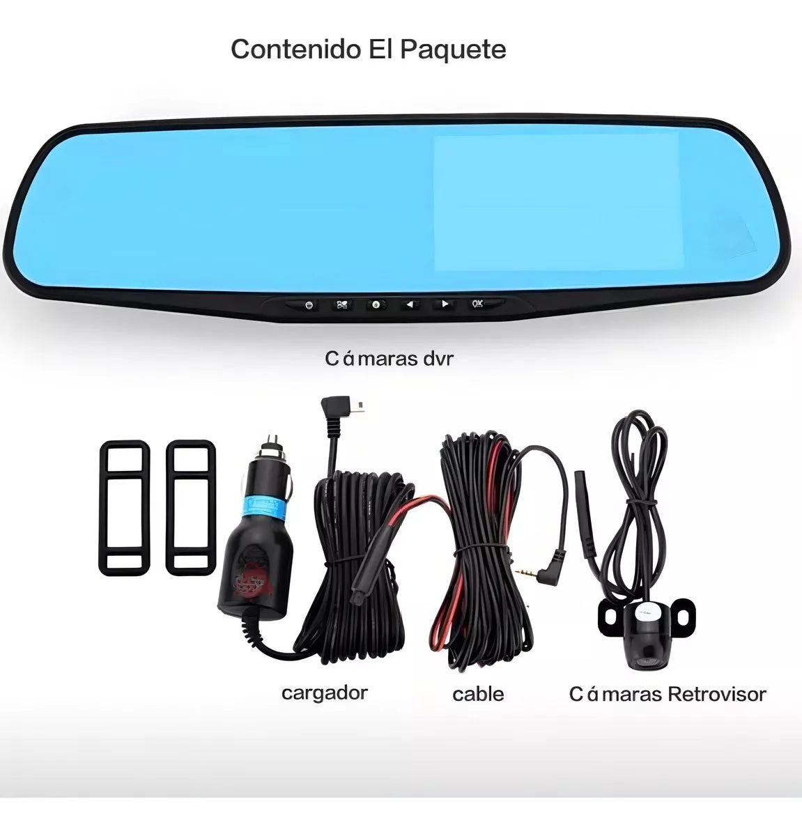 ESPEJO RETROVISOR CON CAMARA DELANTERA + 🎁CAMARA TRASERA HD™🎁