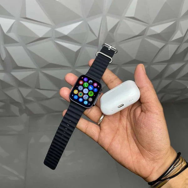Kit SmartWatch 9 ULTRA 2 + Airpods Pro 2+ 2 Correas de Obsequio