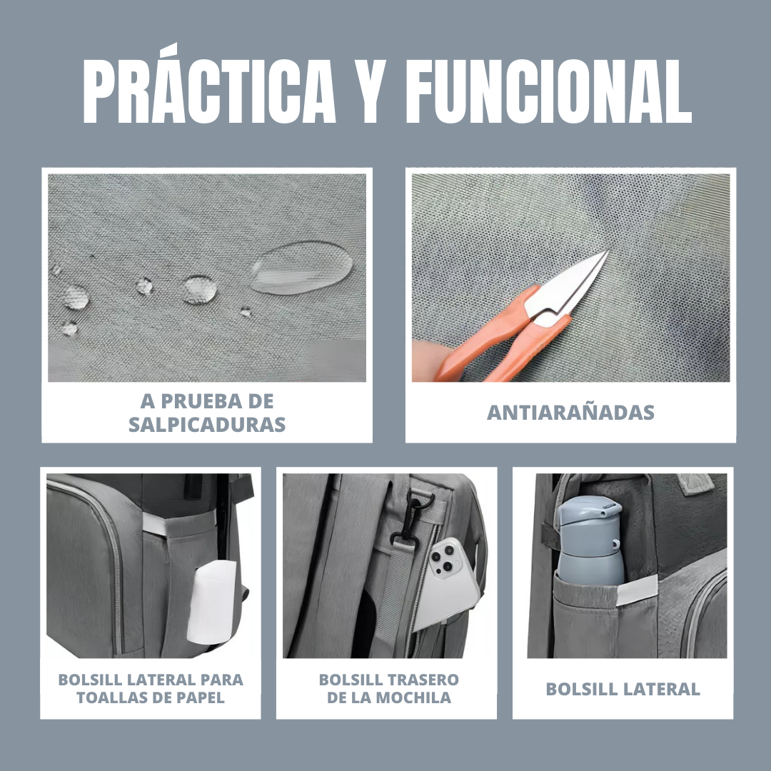 Mochila cuna para bebés 3 en 1