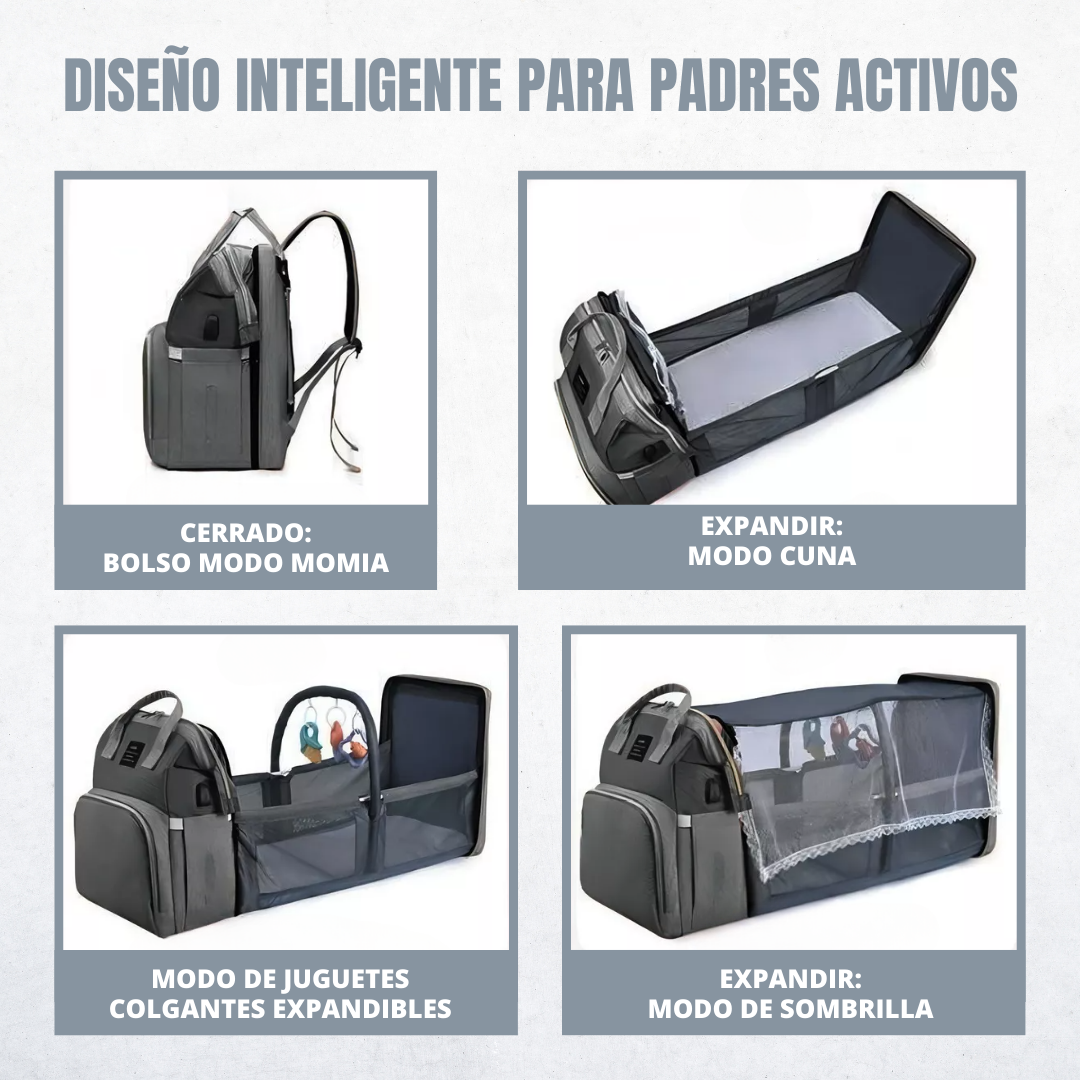 Mochila cuna para bebés 3 en 1