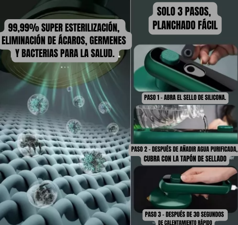 MINI PLANCHA DE VAPOR PORTÁTIL