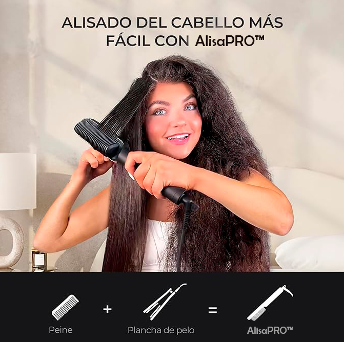 Cepillo Alisador Iónico - Alisa Pro 9