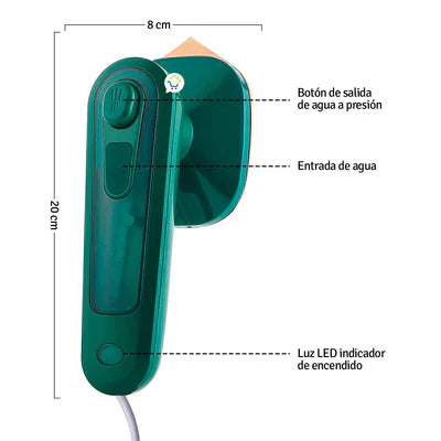 MINI PLANCHA DE VAPOR PORTÁTIL